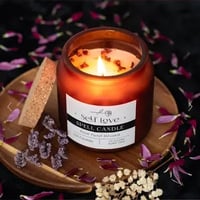 Image 1 of Rose Petal Infused Self Love Spell Candle
