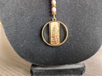 Image 4 of Pink and Gold Butterfly Necklace