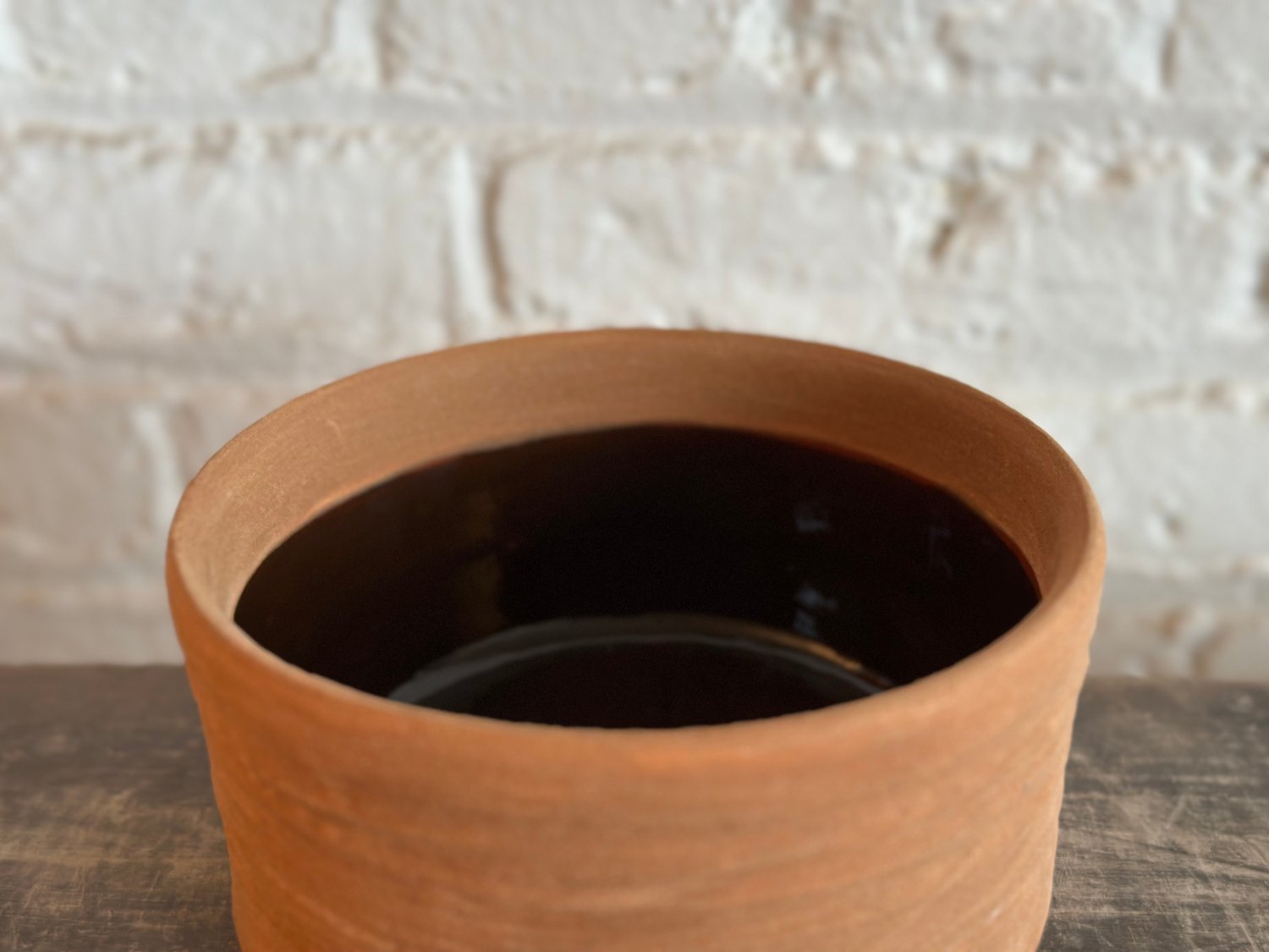 Image of Coffee Brown Cache Pot