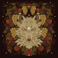 Image 4 of Transparent Harvest Wolf Sticker