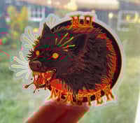 Image 1 of Transparent No Master Sticker