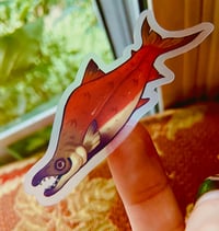 Image 2 of Transparent Sockeye Salmon Sticker