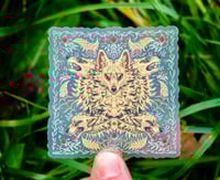 Image 1 of Transparent V.2 Wolves & Wildflowers Sticker