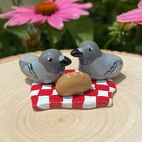 Image 2 of Pigeon Picnic Clay Figures