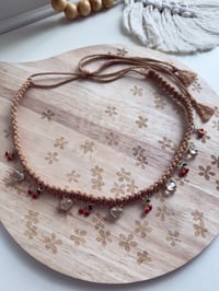 Image 1 of RTS Cherries & Hearts Coquette Serene Headband