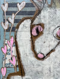 Image 4 of Patchwork Jackalope (Original Painting)