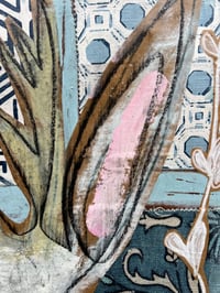 Image 5 of Patchwork Jackalope (Original Painting)
