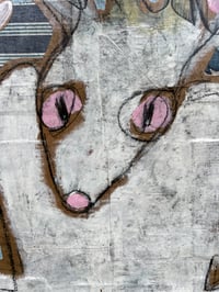 Image 3 of Patchwork Jackalope (Original Painting)