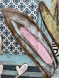 Image 6 of Patchwork Jackalope (Original Painting)