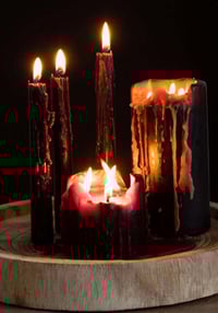 Image 4 of Small Vampire Blood Pillar Candle 