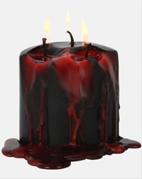Image 2 of Small Vampire Blood Pillar Candle 