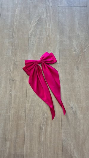 Image of Satin Hair Bow. Berry. By NATASAstudio.