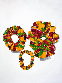 Image 1 of Kente Vibes Scrunchie Set