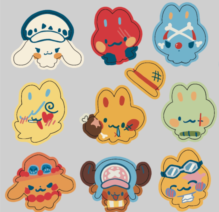 One Piece Poofy Charms