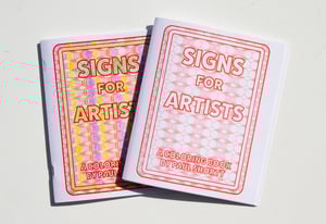 Image of Signs for Artists Coloring Book