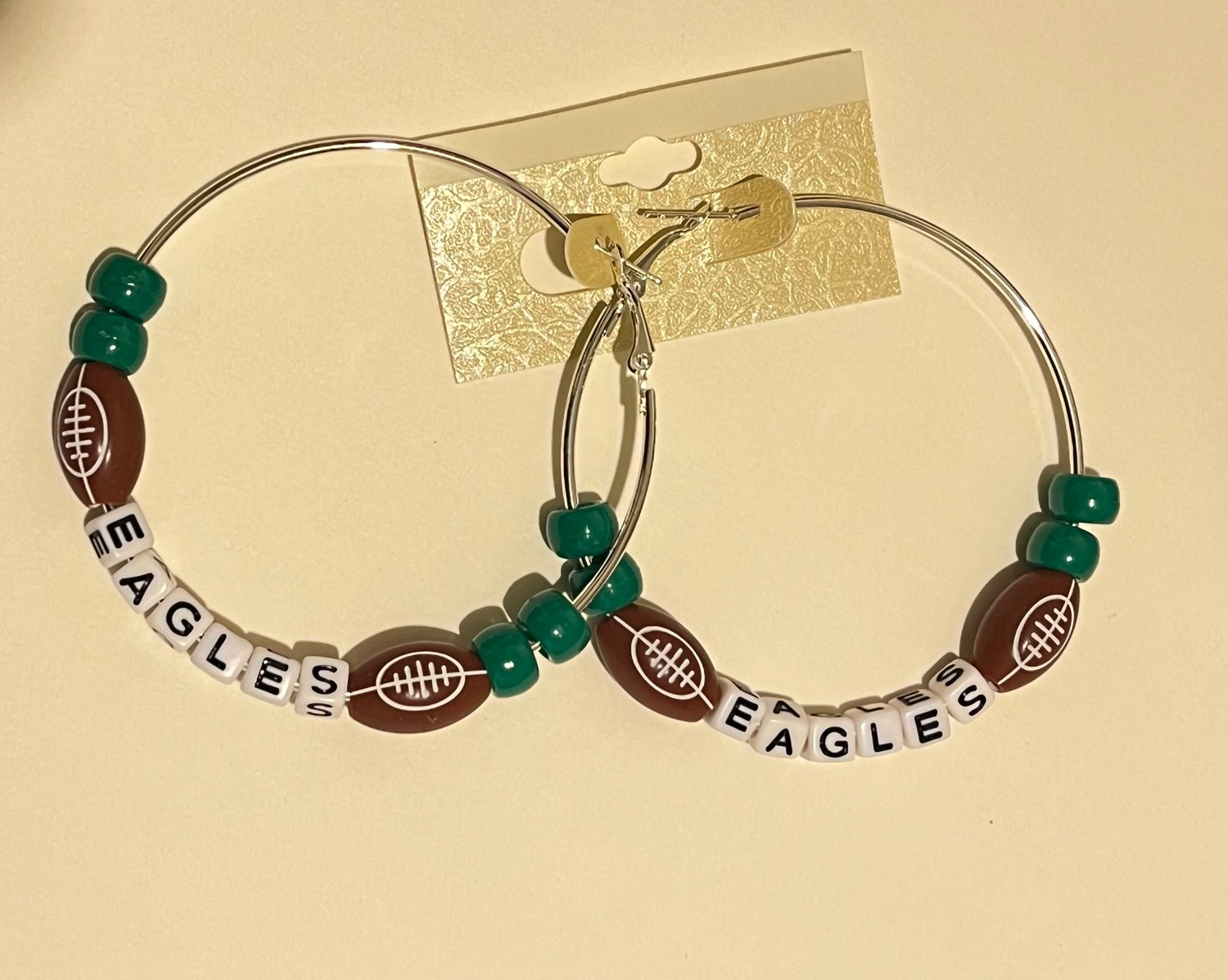 Image of Eagles Hoop Earrings 