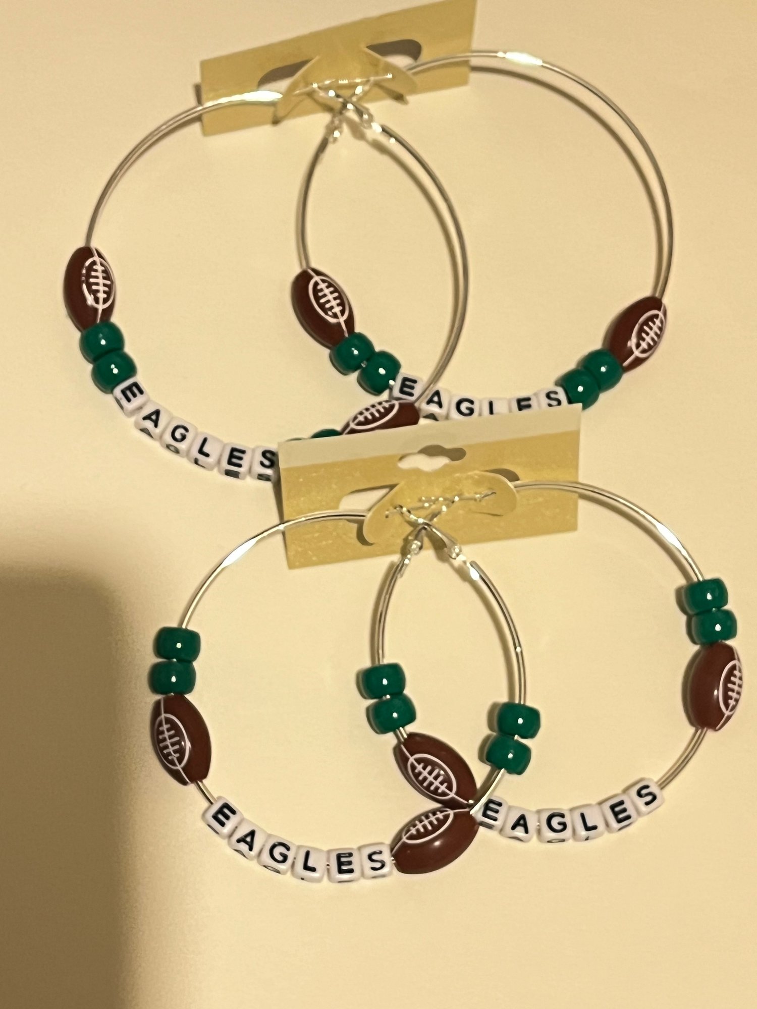 Image of Eagles Hoop Earrings 