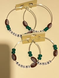 Image 4 of Eagles Hoop Earrings 