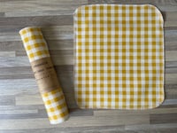 Reusable Paper Towels - Yellow Checkered