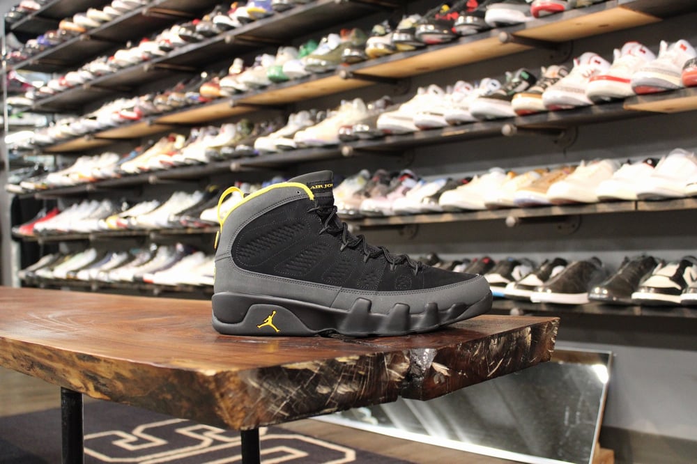 AIR JORDAN IX (9) "CHARCOAL/GOLD"