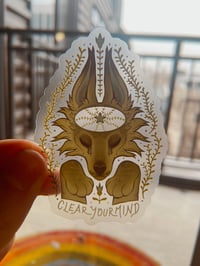 Image 2 of Transparent Clear Your Mind Sticker