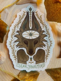 Image 3 of Transparent Clear Your Mind Sticker