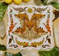 Image 3 of Transparent Foxes & Foxgloves Sticker