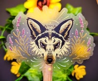 Image 2 of Transparent Marble Fox Sticker