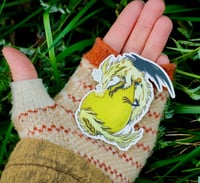 Image 2 of Transparent Pear Dragon Sticker