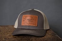 Leather Patch Hat Brown