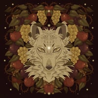 Image 5 of Harvest Wolf Woven Blanket