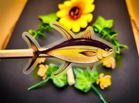 Image 1 of Transparent Yellowfin Tuna Sticker