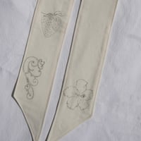 Image 1 of hand illustrated ribbon ~ flower 