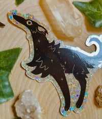 Image 2 of Glitter Borzoi Sticker