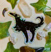 Image 1 of Glitter Borzoi Sticker
