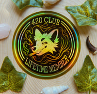 Image 1 of HOLO 420 Club Sticker