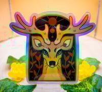 Image 2 of HOLO Blood Moon Buck Sticker