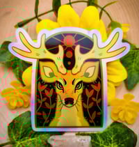 Image 1 of HOLO Blood Moon Buck Sticker