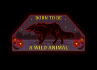Image 3 of HOLO Born To Be A Wild Animal Sticker