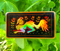 Image 1 of HOLO Borzoi in the Garden Sticker