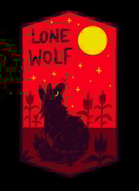 Image 3 of HOLO Lone Wolf Sticker