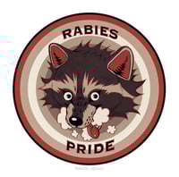 Image 3 of HOLO Rabies Pride Sticker