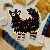 Image 1 of HOLO Brown Hyena Sticker
