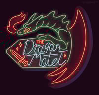 Image 3 of HOLO Dragon Motel Sticker