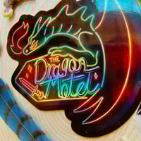 Image 2 of HOLO Dragon Motel Sticker