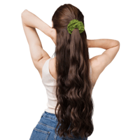 Image 3 of Palm Leaf Hair Scrunchie