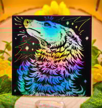 Image 1 of HOLO Space Dog Sticker