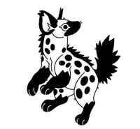 Image 3 of HOLO Spotted Hyena Sticker
