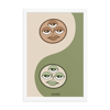 Yin Yang // Olive & Brown // Print