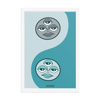 Yin Yang // Blue // Print